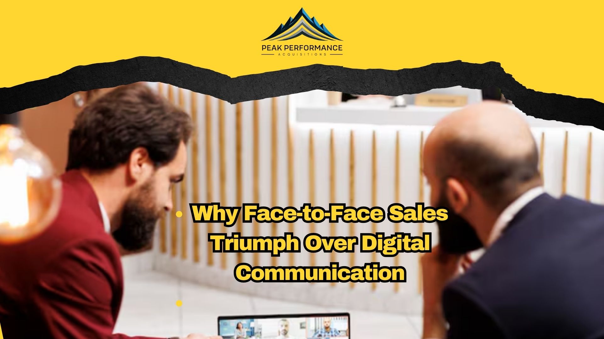 Face-to-face sales vs digital communication